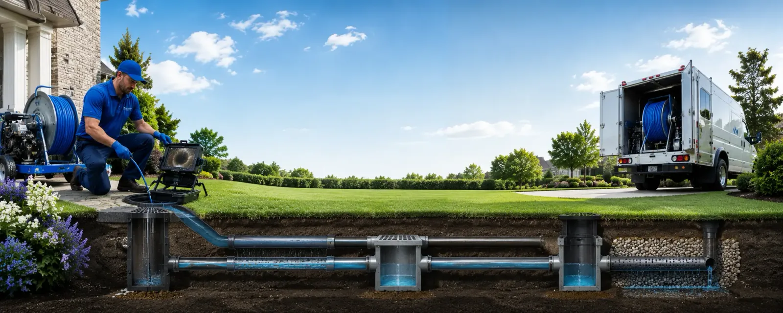 Outdoor drain cleaning information for Burnt Hills, NY